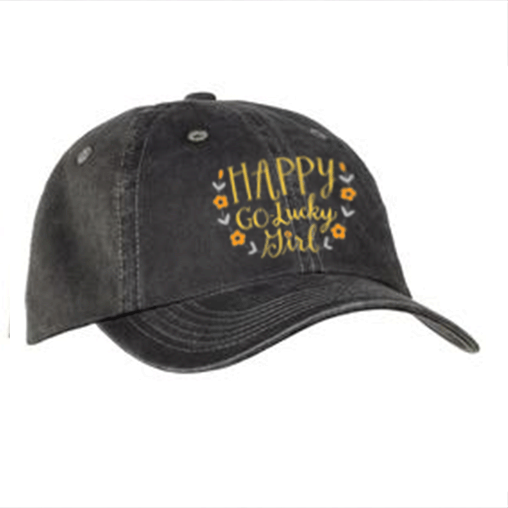 Happy Go Lucky Girl - Classic Chino Cap